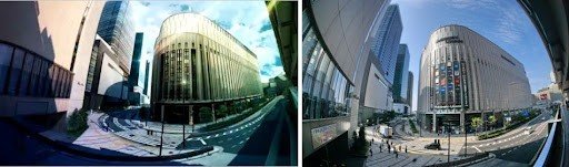 Exterior of the electronics store beside Osaka Station
